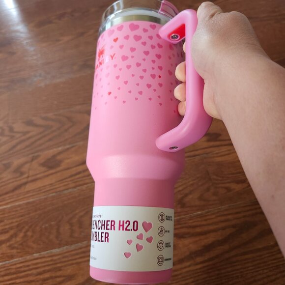 LIMITED Edition Stanley Cup Valentines Day 2025 40oz H2.0 Flowstate Tumbler Pink - Picture 5 of 9